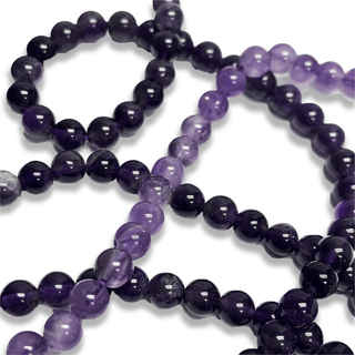 Amethyst Smooth Round Bead, 6mm -1 strand