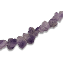 Cuentas en Forma de Roca de Amatista, 15mm