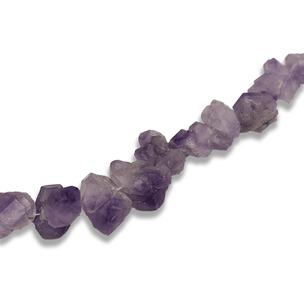 Cuentas en Forma de Roca de Amatista, 15mm