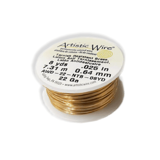 Artistic Wire, Gold, 22 Gauge, 0.64mm; 8 yards