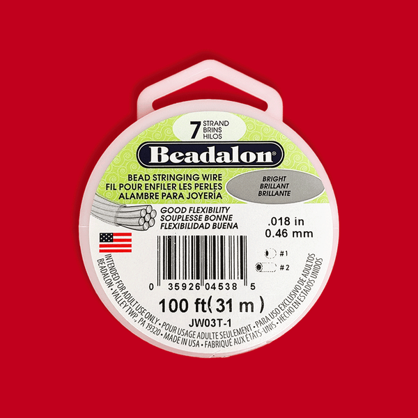 Beadalon, Bead Stringing Wire, 18/100ft