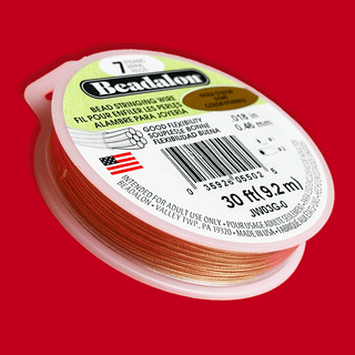 Beadalon, Bead Stringing Wire, .018"/30ft- Gold