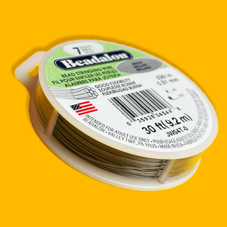 Beadalon, Bead Stringing Wire, .020"/30ft- Silver