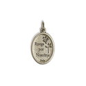 Our Lady of Perpetual Help Italian Charm, Antique Silver, 25x16mm - 1 piece