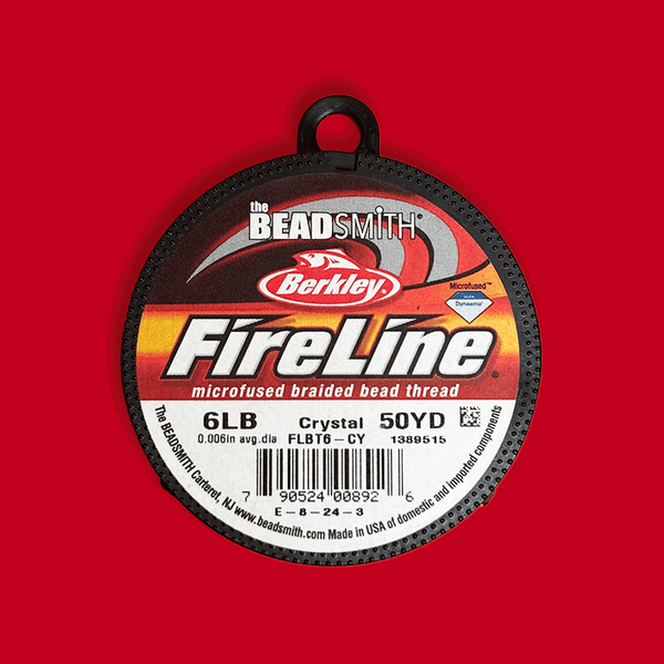 Fire Line Beading Thread, Crystal, 6lbs
