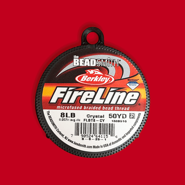 Fire Line Beading Thread, Crystal, 8lbs