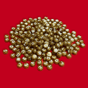 Gold Alphabet Beads / White Letters; 28 grams