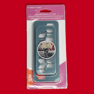 Sculpey Polymer Clay Hexagon Mosaic Cutters ; 2 pieces