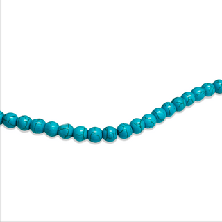 Synthetic Turquoise Howlite Beads / Cuentas Howlite Turquesa  Sintético - 10mm