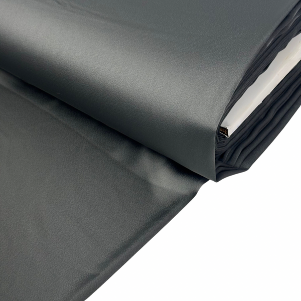 Tela Charmeuse 58", 1 yarda - Gris