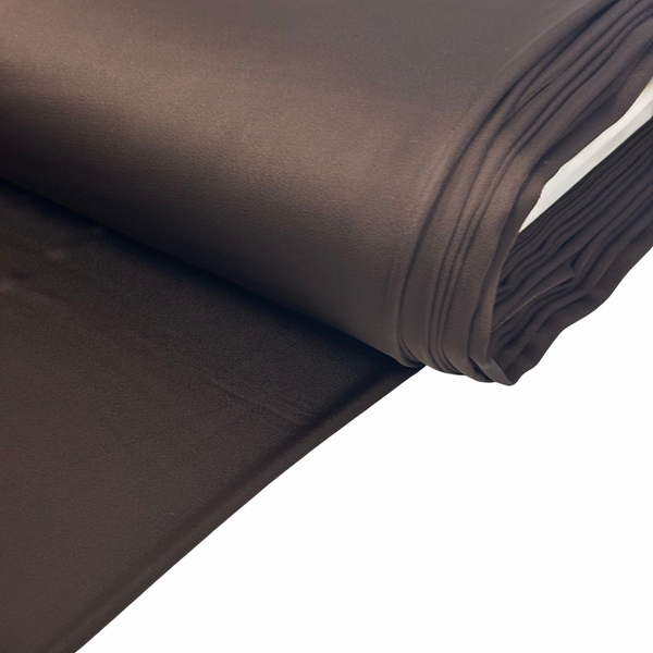 Tela Charmeuse 58", 1 yarda - Café