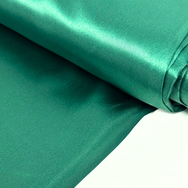 Tela Bright Satin 60", 1 yarda - Esmeralda
