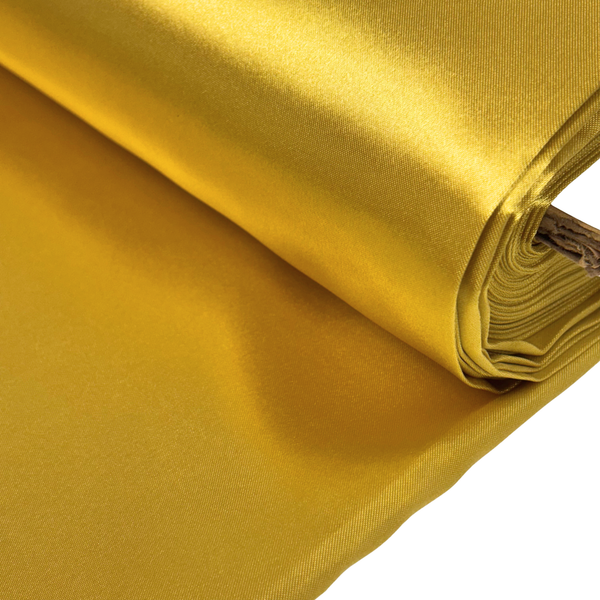Tela Bright Satin 60", 1 yarda - Dorado