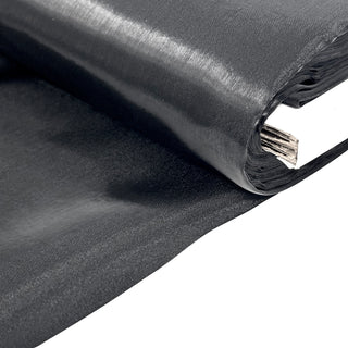 Tela Liquid Look Organza 60", 1 yarda - Negro