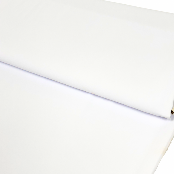 Tela Peach Skin 60", 1 yarda - Blanco