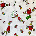 Tela Estampada de 100% Algodón , 44/45" Grinch Naughty List