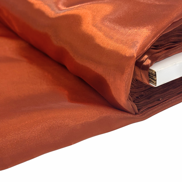 Tela Liquid Look Organza 60", 1 yarda - Cobre