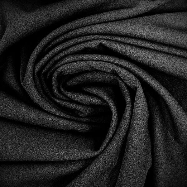 Tela Roman Crepé 60", 1 yarda - Negro