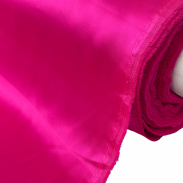 Tela Miyuki Satin 60", 1 yarda - Barbie Pink