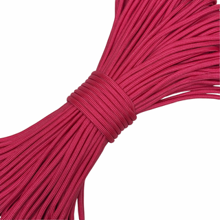 Cordón Paracord; 4mm: 34 yardas - Rosa Fuerte