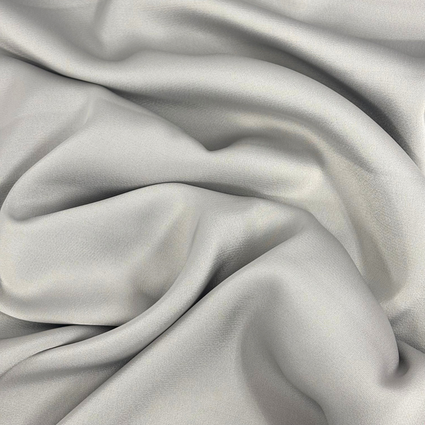 Tela Charmeuse 58", 1 yarda - Plateado