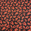 100% Cotton Print Fabric, 44/45" Wide, Lobsters, Black