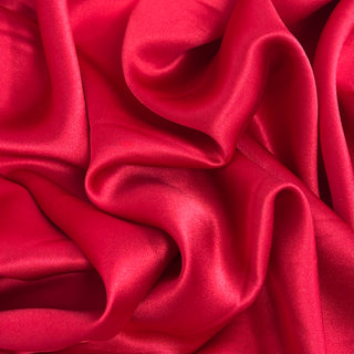 Tela Charmeuse 100% Seda, 60" - Rojo