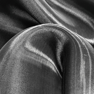 Tela Liquid Look Organza 60", 1 yarda - Negro