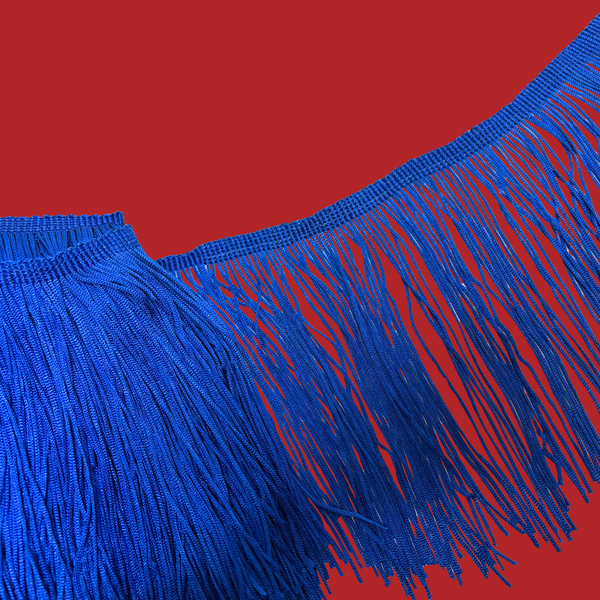 Flecos "Tassel Fringe" - Azul Royal 6"
