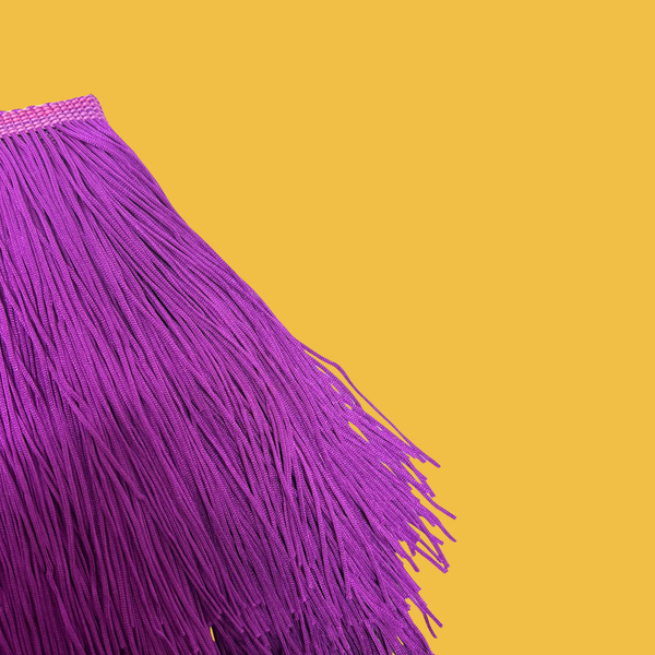 Flecos "Tassel Fringe" - Magenta 6"