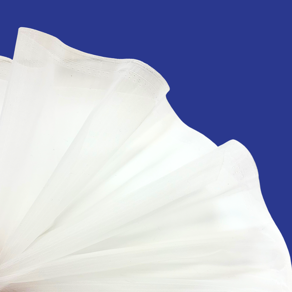 Tela Crinoline Extra Stiff 60", 1 yarda - Blanco