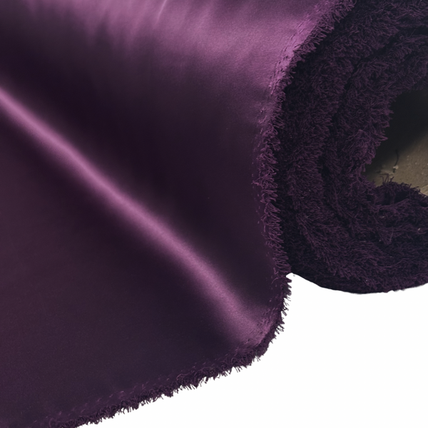 Tela Miyuki Satin 60", 1 yarda - Wine