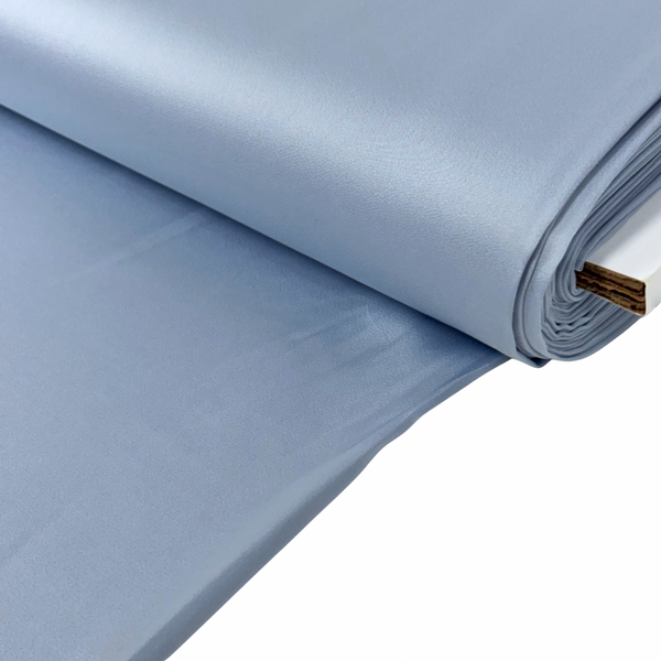 Tela Charmeuse 58", 1 yarda - Azul Claro