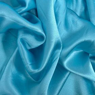 Tela Charmeuse 100% Seda, 60" - Aqua