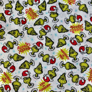 Printed Fabric 100% Cotton, 44/45" - Feelin' Grinchy