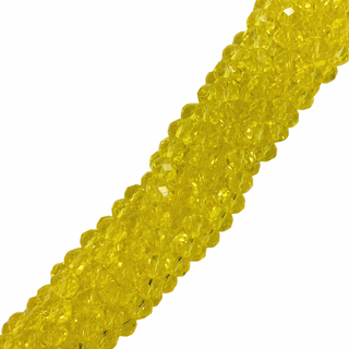 Rondelle de Cristal, Amarillo Neón