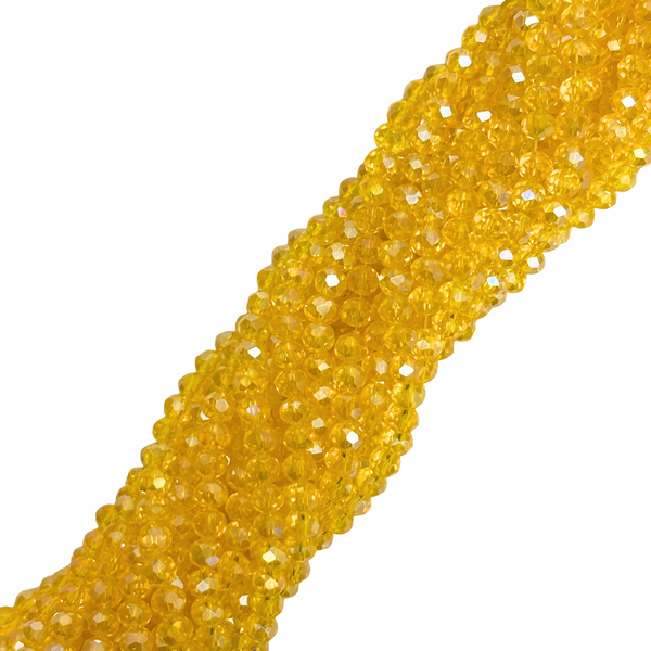 Crystal Rondelle - Iridescent Red - 2mm