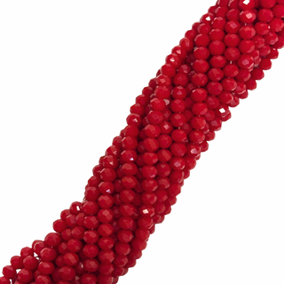 Rondelle de Cristal, Rojo