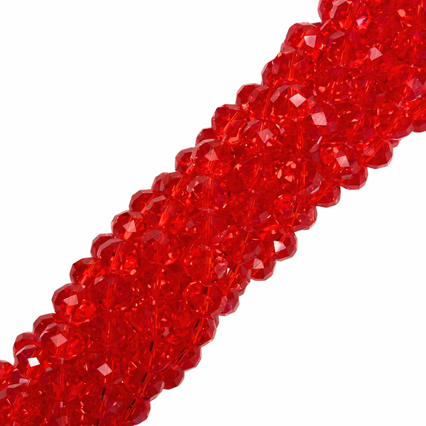 Crystal Rondelle - Iridescent Red - 2mm
