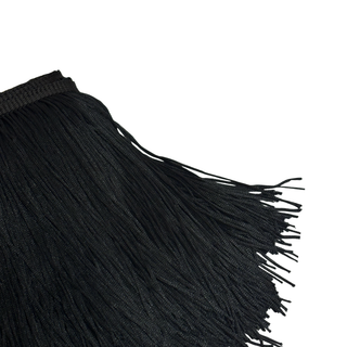 Flecos "Tassel Fringe" - Negro 6"