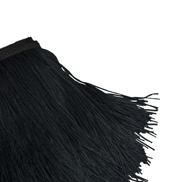 Flecos "Tassel Fringe" - Negro 6"