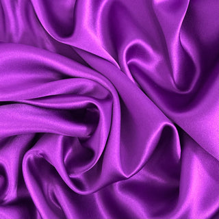Tela Charmeuse 100% Seda, 60" - Púrpura