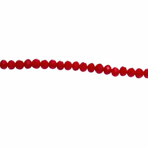 Crystal Rondelle - Iridescent Red - 2mm