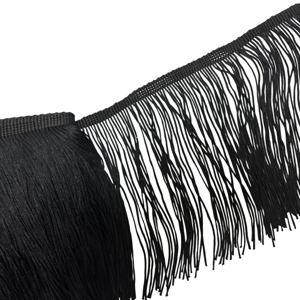 Flecos "Tassel Fringe" - Negro 6"