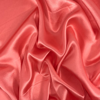Tela Charmeuse 100% Seda, 60" - Coral