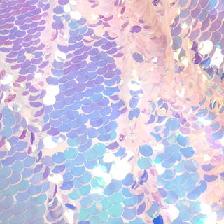 Large Sequins Fabric, Holographic - 60" Wide