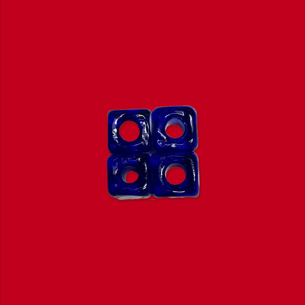 Cuentas de Cubo en Vidrio - 9mm