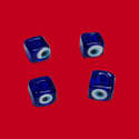 Cuentas de Cubo en Vidrio - 9mm