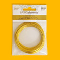 Pulsera de Alambre con Memoria 2.25" / Bracelet Memory Wire; Gold Plated, 2.25" - 70 loops
