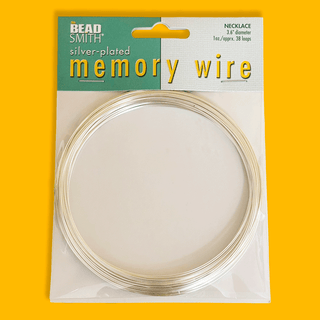 Collar de Alambre con Memoria 2.25" / Necklace Memory Wire; Silver Plated, 2.25" - 38 loops